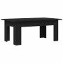 Mesa de Café Roble negro 100 x 60 x 42 cm Madera contrachapada