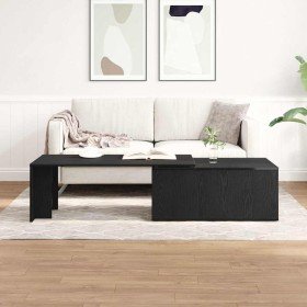 Mesa de Café Roble Negro 150 x 50 x 35 cm Madera de ingeniería en Mesas de centro | Comprar online en Foro24