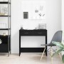 Escritorio Roble negro 80 x 40 x 75 cm Madera contrachapada