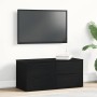Soporte de TV Negro 80 x 34 x 35.5 cm Madera contrachapada