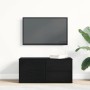Soporte de TV Negro 80 x 34 x 35.5 cm Madera contrachapada