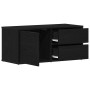 Soporte de TV Negro 80 x 34 x 35.5 cm Madera contrachapada