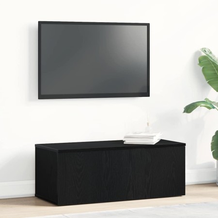 Soporte de TV Negro 80 x 34 x 30 cm Madera contrachapada