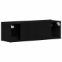 Muebles para TV Roble negro 100 x 30 x 30 cm