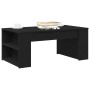 Mesa de Café Roble negro 102 x 55 x 42 cm Madera contrachapada