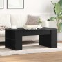 Mesa de Café Roble negro 102 x 55 x 42 cm Madera contrachapada
