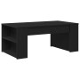 Mesa de Café Roble negro 102 x 55 x 42 cm Madera contrachapada