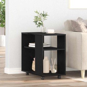 Mesa auxiliar de roble negro, 70 x 35 x 60 cm, madera de ingeniería en Mesas auxiliares | Comprar online en Foro24
