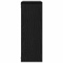 Estante de pared de madera ingeniería roble negro 45x16x45 cm