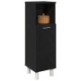 Gabinete de Baño con almacenamiento Roble Negro 30 x 30 x 95 cm