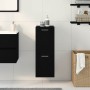 Armario de Baño Montaje en la pared Roble Negro 30 x 30 x 80 cm