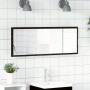 Espejo de baño LED con espejo Roble Negro 100 x 8,5 x 37 cm