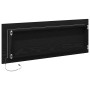 Espejo de baño LED con espejo Roble Negro 100 x 8,5 x 37 cm