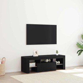 Gabinete de TV con cajón Roble Negro 120 x 35 x 40 cm en Muebles TV | Comprar online en Foro24