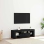 Gabinete de TV Negro 120 x 35 x 40 cm Madera contrachapada