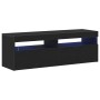 Gabinete de TV Negro 120 x 35 x 40 cm Madera contrachapada