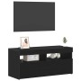 Gabinete de TV Negro 90 x 35 x 40 cm Madera contrachapada