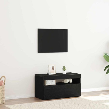 Gabinete de TV Negro 75 x 35 x 40 cm Madera contrachapada