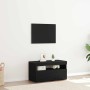 Gabinete de TV Negro 75 x 35 x 40 cm Madera contrachapada