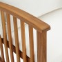 Juego muebles de jardín y cojines 5 piezas madera maciza acacia