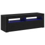Gabinete de TV Negro 120 x 35 x 40 cm Madera contrachapada