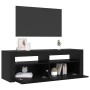 Gabinete de TV Negro 120 x 35 x 40 cm Madera contrachapada