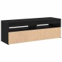 Gabinete de TV Negro 120 x 35 x 40 cm Madera contrachapada