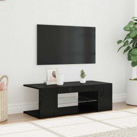 Gabinete de TV Roble Negro 90 x 39 x 30 cm Madera contrachapada en Muebles TV | Comprar online en Foro24