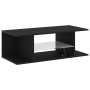 Gabinete de TV Negro 90 x 39 x 30 cm Madera contrachapada