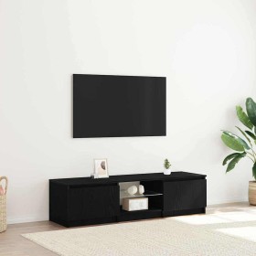 Gabinete de TV Negro 140 x 38.5 x 36 cm Madera contrachapada