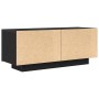 Gabinete de TV Negro 100 x 35 x 40 cm Madera contrachapada