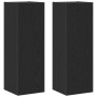 Mueble para TV de Pared 2 pcs Roble negro 30.5 x 30 x 90 cm