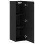 Mueble para TV de Pared 2 pcs Roble negro 30.5 x 30 x 90 cm