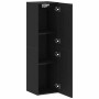 Mueble para TV de Pared Roble negro 30.5 x 30 x 110 cm