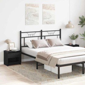 Armario de Noche con cajón 2 pcs Roble Negro 40 x 30 x 39 cm en Mesitas de noche | Comprar online en Foro24