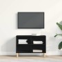 Gabinete de TV Negro 69.5 x 30 x 50 cm Madera contrachapada