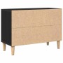 Gabinete de TV Negro 69.5 x 30 x 50 cm Madera contrachapada
