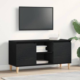 Gabinete de TV Roble Negro 102 x 35 x 50 cm en Muebles TV | Comprar online en Foro24