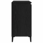 Vitrina con cajón Negro 104 x 35 x 70 cm Madera contrachapada