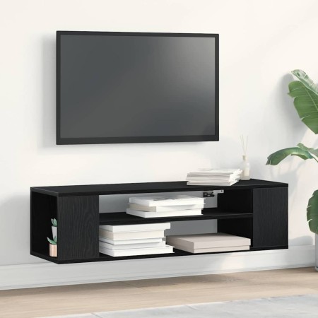 Gabinete de TV Roble Negro 100 x 30 x 26,5 cm en Muebles TV | Comprar online en Foro24