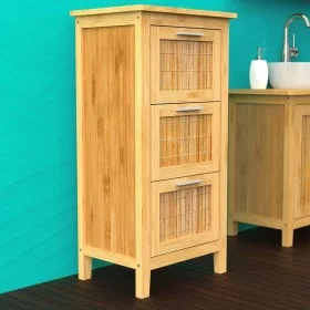 EISL Badezimmerschrank mit 3 Bambusschubladen 30x42x82 cm von EISL, Badezimmerwaschtische - Ref: Foro24-438812, Preis: 121,70...