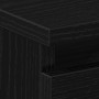 Armario de Noche con cajón 2 pcs Roble negro 50 x 40 x 43.5 cm