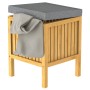 EISL Wäschekorb 2-in-1 Bambuskissensitz 39x39x52,5 cm von EISL, Wäschekörbe - Ref: Foro24-438814, Preis: 99,84 €, Rabatt: %