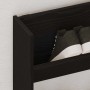 Armario de zapato de pared 2 pcs Roble negro 80 x 18 x 90 cm
