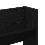 Armario de zapato de pared 2 pcs Roble negro 80 x 18 x 90 cm