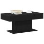 Mesa de Café Roble negro 96 x 50 x 45 cm Madera contrachapada