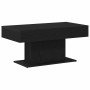 Mesa de Café Roble negro 96 x 50 x 45 cm Madera contrachapada