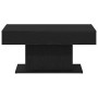 Mesa de Café Roble negro 96 x 50 x 45 cm Madera contrachapada
