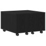 Mesa de Café Roble negro 60 x 60 x 38 cm Madera contrachapada