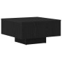 Mesa de Café Roble negro 60 x 60 x 31.5 cm Madera contrachapada